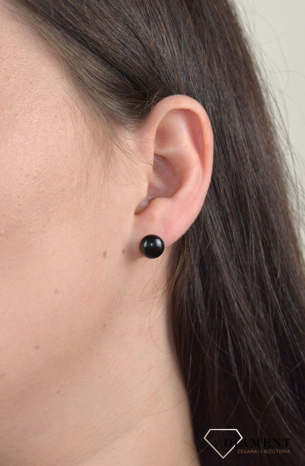 Srebrne kolczyki szkło weneckie 'Czarna noc' Murano 36.jpg